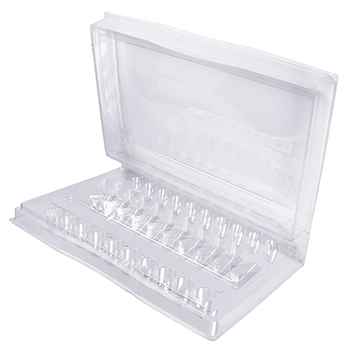 One-Part Hinged Shipping Tray, shipping trays, thermoformed shipping trays, thermoformed shipping trays manufacturer, thermoformed shipping trays manufacturers, thermoformed shipping trays company