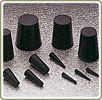 epdm tapered plugs stoppers, epdm tapered plug stopper, rubber end caps, rubber caps