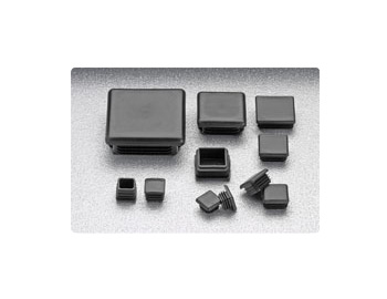 Tube End Caps 25 Pack Square Tube Inserts 20mm x 20mm Black Box Section Caps 