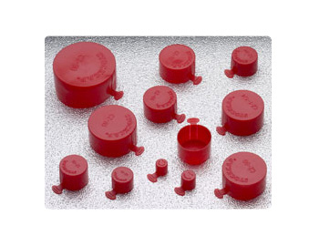 1.900" x 0.854" Red Tear Cap - CZ-1 1/2 NPT- 1000/Box