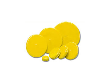 2.400" x 0.375" Yellow SR Flange Cover - SR-2400- 100/Bag