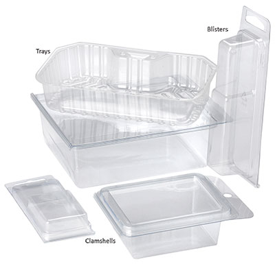 Clear thermoform packaging styles