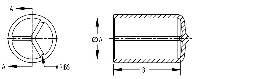 diagram of Vented Short Cap